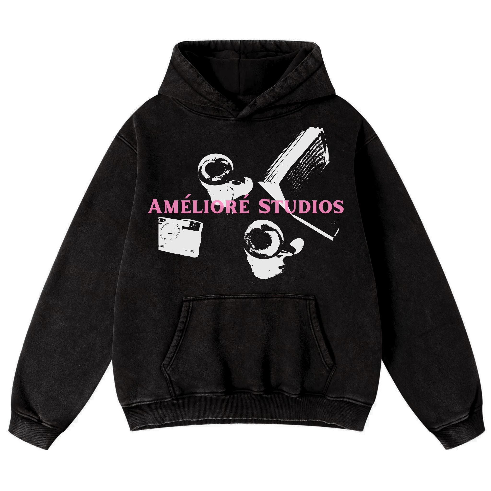 Café Date Hoodie | Black